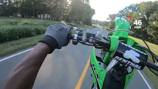 Learning Wheelies on a 2023 kawasaki kx450F