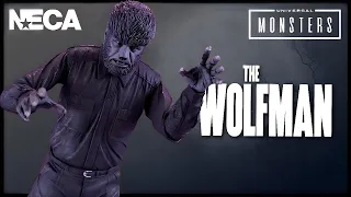 NECA Toys Universal Monsters The Wolfman Figure Black and White Version @TheReviewSpot