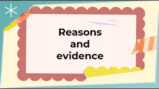 Reasons and evidence