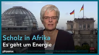 phoenix nachgefragt mit Ulrike Herrmann u.a. zur Afrika-Reise von Olaf Scholz am 30.10.23