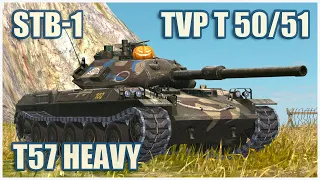 STB-1, T57 Heavy & TVP T 50/51 • WoT Blitz Gameplay