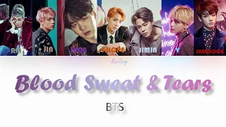 BTS - Blood Sweat & Tears (피 땀 눈물) Color Coded Lyrics Hangul/가사