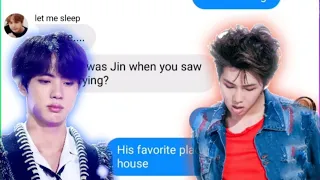 BTS texts - Who made Jin cry?