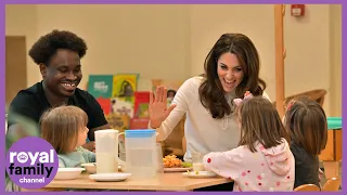 Duchess of Cambridge Serves Breakfast to Nursery Children