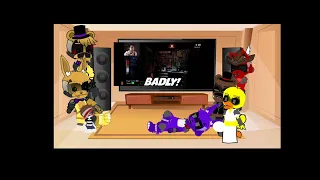 Fnaf 1 (+Plus C.C and his Guardians) React to Markiplier FNAF Compilation Pt.1