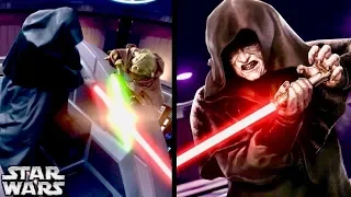 Why Did Sidious Run from Yoda and Try to Avoid a Lightsaber Duel in Episode 3? (Legends)