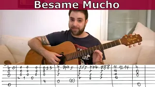 Fingerstyle Tutorial: Besame Mucho - Guitar Lesson w/ TAB