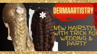 New Hairstyle with Trick for wedding & party | Prom Hairstyle | #Hairstyle #Dermaartistry