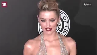 Amber Heard shimmers on the red carpet for the Golden Globes   Daily Mail Online