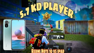 I Playing Redmi Note 10s 60 Fps😱|You Want My Low And Device Handcam|| 5.7 KD Player vs 0.7 KD PLAYR