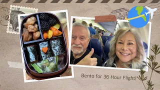 Travel Hack! This Bento Box Saved Us!! How we ate on a 36 hour flight!