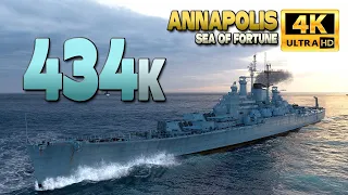 Cruiser Annapolis: Huge +400000 on map Sea of Fortune - World of Warships