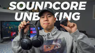 NEW Soundcore Space Series Unboxing! Space Q45 Headphones & A40 Earbuds