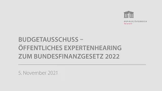 Gesundheitsausschuss - Expertenhearing zum COVID-19-Impfpflichtgesetz