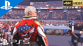 WWE2K24 - The Rock vs Cody Rhodes | This Game Is Amazing | Realistic Graphic Gameplay [4K 60FPS HDR]