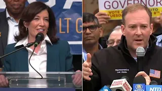 Flurry of campaign stops continues in NY governor's race
