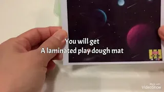 Unboxing mini outer space play dough kit