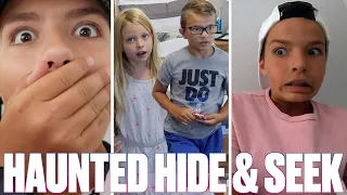 ONE ROUND HAUNTED HIDE AND SEEK EXTREME SPEED CHALLENGE | MOST INSANE SCARE SPOT WINS