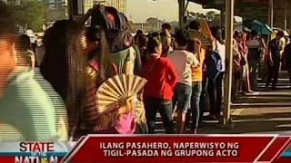 SONA: Ilang pasahero, naperwisyo ng tigil-pasada ng grupong ACTO