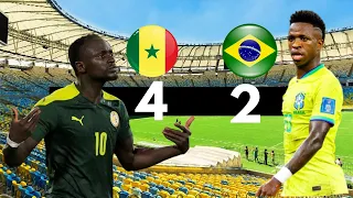 Brésil vs Sénégal 2 - 4 Highlights 2023