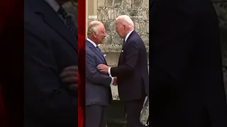 US President Joe Biden met King Charles on a flying visit to the UK #JoeBiden #Shorts #BBCNews