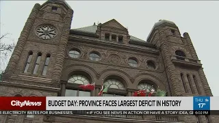 Budget day: Ontario faces largest deficit in province’s history