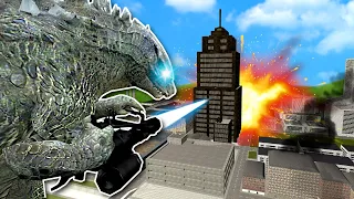 I Became Godzilla & Destroyed a Tiny City! - Garry's Mod Multiplayer Gameplay