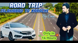 Islamabad To Karachi By Road | December 2023 | 4K | Fuel & Toll Complete Details