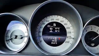 Fast Mercedes C350 Coupe 100 - 200 Km/h acceleration Stock