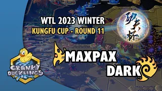 MaxPax vs Dark - PvZ | WTL 2023 Winter: KungFu Cup Round 11 | Open StarCraft 2 Tournament