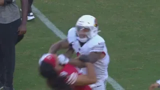 Cardinals James Conner throws CHEAP SHOT at 49ers Talanoa Hufanga 😤