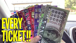I Bought EVERY $20 Lottery Ticket ⫸ Here's What Happened!!