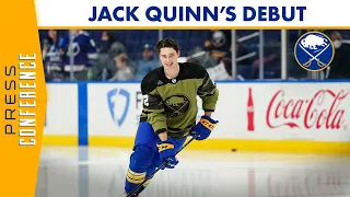 Jack Quinn's NHL Debut | Buffalo Sabres