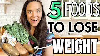5 foods that helped me lose 50lbs! (vegan weight loss)