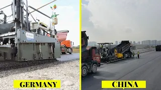㊎ GERMANY VS CHINA ∥ Fastest Modern Road Construction Machines ∥Extreme Asphalt Paving Machine