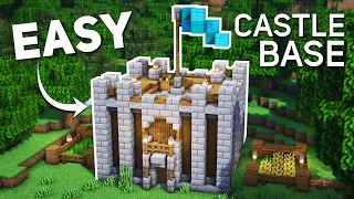Minecraft: Small Castle Base Tutorial (how to build)