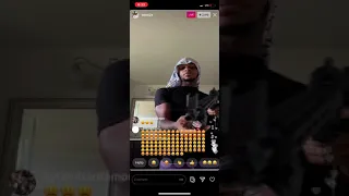 Toosii playing with new gun on Ig live