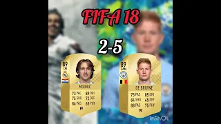 DE BRUYNE .VS. MODRIC IN FIFA 22-15 #fifa #fut #modric #debruyne