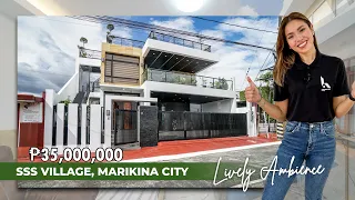 House Tour MSV35 | 3 Storey Modern House with swimming pool in SSS Village, Marikina City