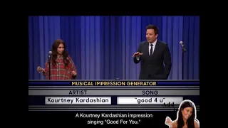 #kourtneykardashian #good4u #jimmyfallon #musicalimpresion  #subscribe