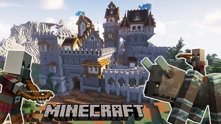 Defending my Medieval Fortress from a Pillager Raid | Minecraft Timelapse [Download]