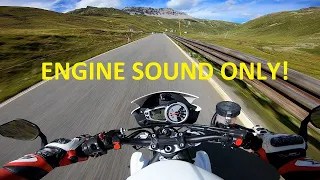 Stelvio Pass - Triumph Street Triple 675R QUICKSHIFTER Sound - MASS exhaust [RAW Onboard]