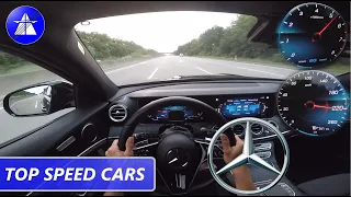 Mercedes-Benz E 300 S213 /HQ Sound/ TOP SPEED DRIVE ON GERMAN AUTOBAHN