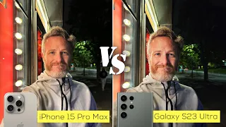 iPhone 15 Pro Max versus Galaxy S23 Ultra