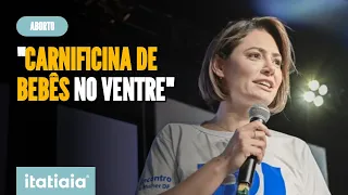 MICHELLE BOLSONARO CHAMA DESCRIMINALIZAÇÃO DO ABORTO DE "CARNIFICINA"