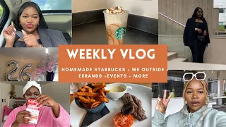 WEEKLY VLOG|WE INSIDE FT QUIN + HOME MADE STARBUCKS +EVENT+ BESTFRIENDS BIRTHDAY+MORE| SAMANTHA KASH