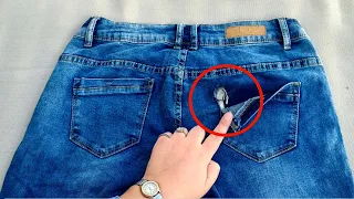 Learn by yourself how to invisibly fix a hole on jeans the perfect way/How to fix a hole in jeans