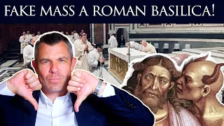 Pope Francis allows Fake Mass by Fake Bishop on Altar in Rome