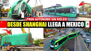 México da la Bienvenida al Primer "Tren autónomo sin rieles" circulará sobre líneas virtuales