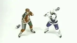 Devils - Maple Leafs rough stuff 2/17/90. The Rematch.